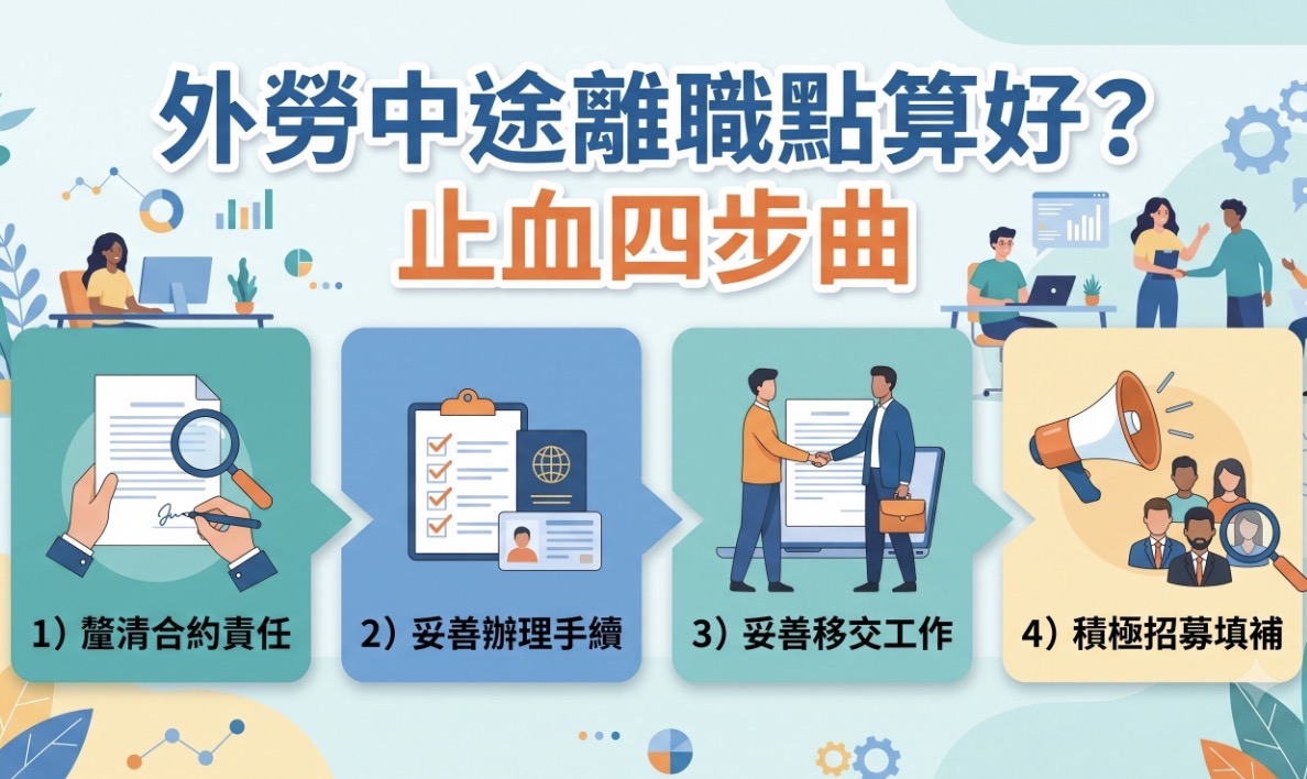 外勞離職補替指南
